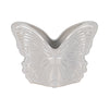 Outdoor Butterfly Accent Garden Planter | Ivory Finish Ceramic | 7"