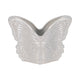 Outdoor Butterfly Accent Garden Planter | Ivory Finish Ceramic | 7"