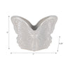 Outdoor Butterfly Accent Garden Planter | Ivory Finish Ceramic | 7"