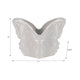 Outdoor Butterfly Accent Garden Planter | Ivory Finish Ceramic | 7"