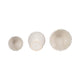 Aio Round Planters Set of 3 | Floral Crown Rim Ivory Ceramic 8 9 & 11"