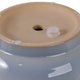 Decorative Accent Planters Set of 2 | Light Blue Ceramic | 10 & 12"