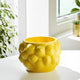 Indoor Outdoor Flower Planter Pot | Yellow Ceramic Lemon Art Design