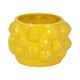 Indoor Outdoor Flower Planter Pot | Yellow Ceramic Lemon Art Design