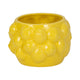 Indoor Outdoor Flower Planter Pot | Yellow Ceramic Lemon Art Design