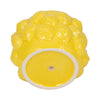 Indoor Outdoor Flower Planter Pot | Yellow Ceramic Lemon Art Design