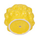 Indoor Outdoor Flower Planter Pot | Yellow Ceramic Lemon Art Design