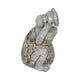 Outdoor Garden Frog Statue Wearing Solar Goggles | 12" Gray Resin