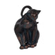7" Statuette Cuddling Cats Figurine w Bronze Resin | Artisan Crafted