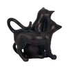 7" Statuette Cuddling Cats Figurine w Bronze Resin | Artisan Crafted
