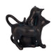 7" Statuette Cuddling Cats Figurine w Bronze Resin | Artisan Crafted