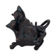 7" Statuette Cuddling Cats Figurine w Bronze Resin | Artisan Crafted
