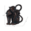 7" Statuette Cuddling Cats Figurine w Bronze Resin | Artisan Crafted