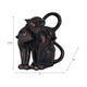 7" Statuette Cuddling Cats Figurine w Bronze Resin | Artisan Crafted