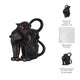 7" Statuette Cuddling Cats Figurine w Bronze Resin | Artisan Crafted