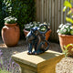 7" Statuette Cuddling Cats Figurine w Bronze Resin | Artisan Crafted