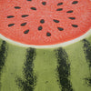 Vada Watermelon Garden Stool | Barrel Shaped Frame | Green & Pink Resin