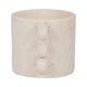 Decorative Flower Planter with Arch Looped Handles | White Cement