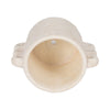 Decorative Flower Planter with Arch Looped Handles | White Cement SBH-20311-01