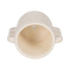 Decorative Flower Planter with Arch Looped Handles | White Cement