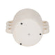 Decorative Flower Planter w Arch Looped Handles | White Cement