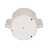 Outdoor Arch Handle Small Planter | Retro 13" Textured White Cement