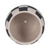 Decorative Planter | Round Shape | Checkered Black & White Cement 8"