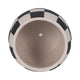 Decorative Planter | Round Shape | Checkered Black & White Cement 8"