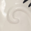 Cute Decorative Squiggly Kitty Sculptural Vase | Black Striped | 7" White