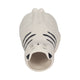 Cute Decorative Squiggly Kitty Sculptural Vase | Black Striped | 7" White