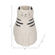 Cute Decorative Squiggly Kitty Sculptural Vase | Black Striped | 7" White