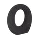 Decorative Floral Vase | Cutout Ring Sculpture | 7" Black Ceramic