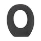 Decorative Floral Vase | Cutout Ring Sculpture | 7" Black Ceramic