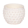 Indoor Outdoor Flower Planter | 6" | Rough White Bubbled Terracotta