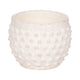 Indoor Outdoor Flower Planter | 6" | Rough White Bubbled Terracotta