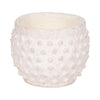 Indoor Outdoor Flower Planter | 6" | Rough White Bubbled Terracotta
