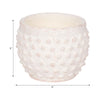Indoor Outdoor Flower Planter | 6" | Rough White Bubbled Terracotta