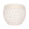 Indoor Outdoor Flower Planter | 6" | Rough White Bubbled Terracotta