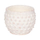 Indoor Outdoor Flower Planter | 6" | Rough White Bubbled Terracotta