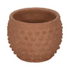 Vexo Decorative Planter | Bubble Textured Terracotta | Natural Red 6"