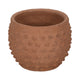 Vexo Decorative Planter | Bubble Textured Terracotta | Natural Red 6"