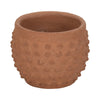 Vexo Decorative Planter | Bubble Textured Terracotta | Natural Red 6"