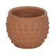 Vexo Decorative Planter | Bubble Textured Terracotta | Natural Red 6"