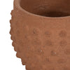 Vexo Decorative Planter | Bubble Textured Terracotta | Natural Red 6"