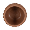 Vexo Decorative Planter | Bubble Textured Terracotta | Natural Red 6"