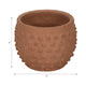 Vexo Decorative Planter | Bubble Textured Terracotta | Natural Red 6"