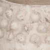 Outdoor Garden Planter | 3D Raised Bubble | 12" Weathered Rustic Ivory