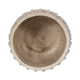 Outdoor Garden Planter | 3D Raised Bubble | 12" Weathered Rustic Ivory