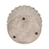 Outdoor Garden Planter | 3D Raised Bubble | 12" Weathered Rustic Ivory