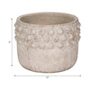 Outdoor Garden Planter | 3D Raised Bubble | 12" Weathered Rustic Ivory